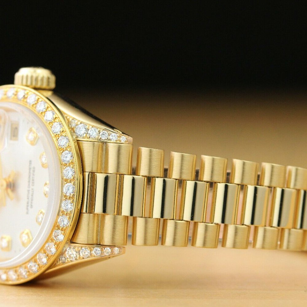 Rolex President 18k Datejust Ladies Watch w/ factory box and hang tag!! - Picture 5 of 7